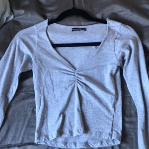 LIGHT GREY brandy melville top
